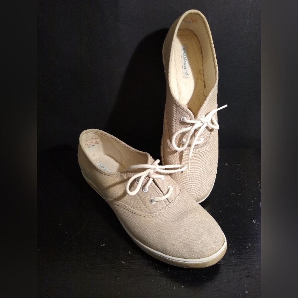 Women's Keds Grasshopper Tan Cloth Sneakers